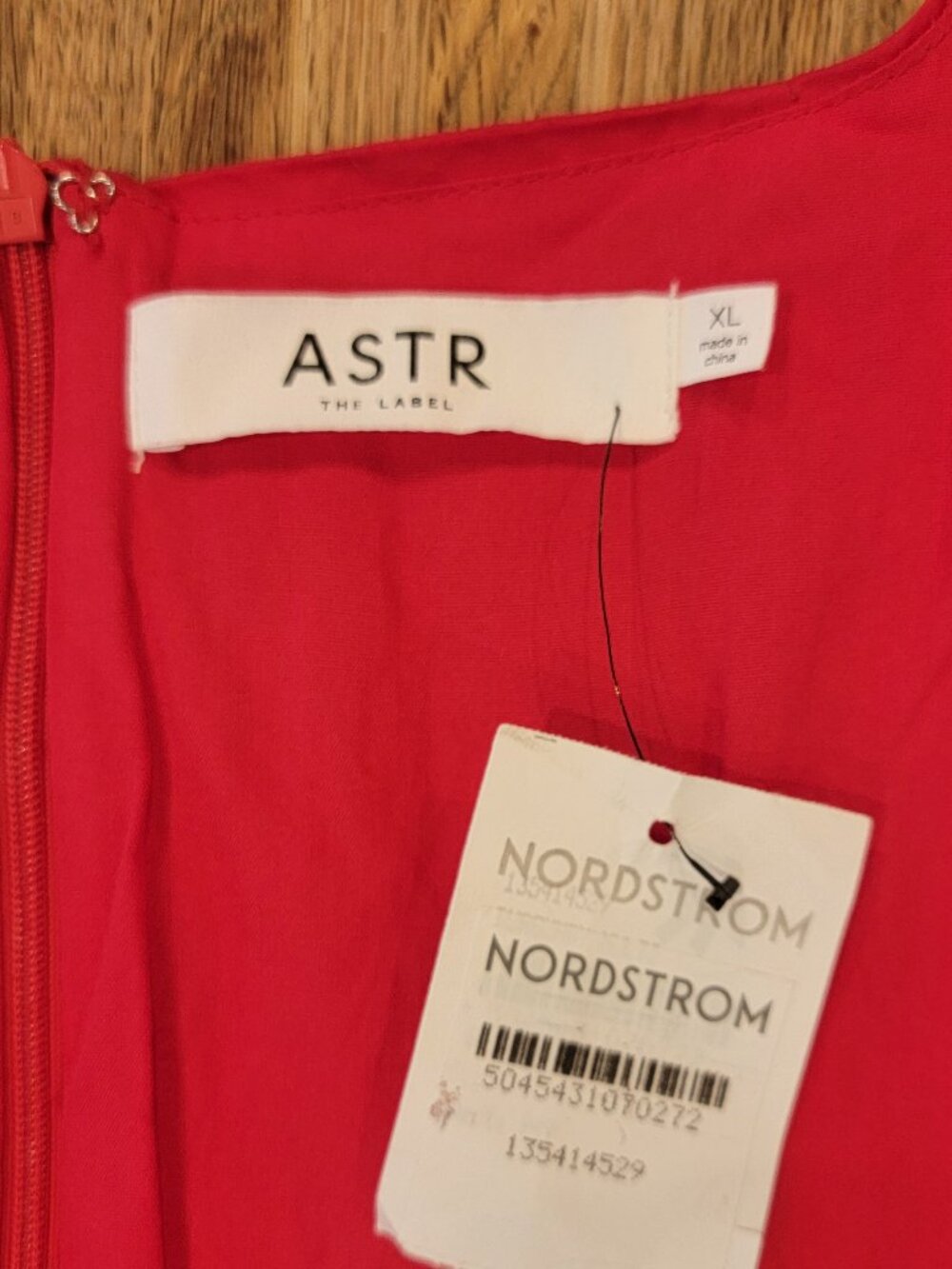 ASTR The Label Red Milkmaid Square Neck Empire Waist Mini Dress - Picture 13 of 14